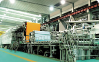 Carbon free replication base paper production line