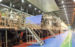 Corrugated base paper production line