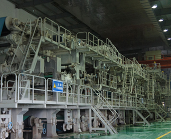 Decorative base paper production line